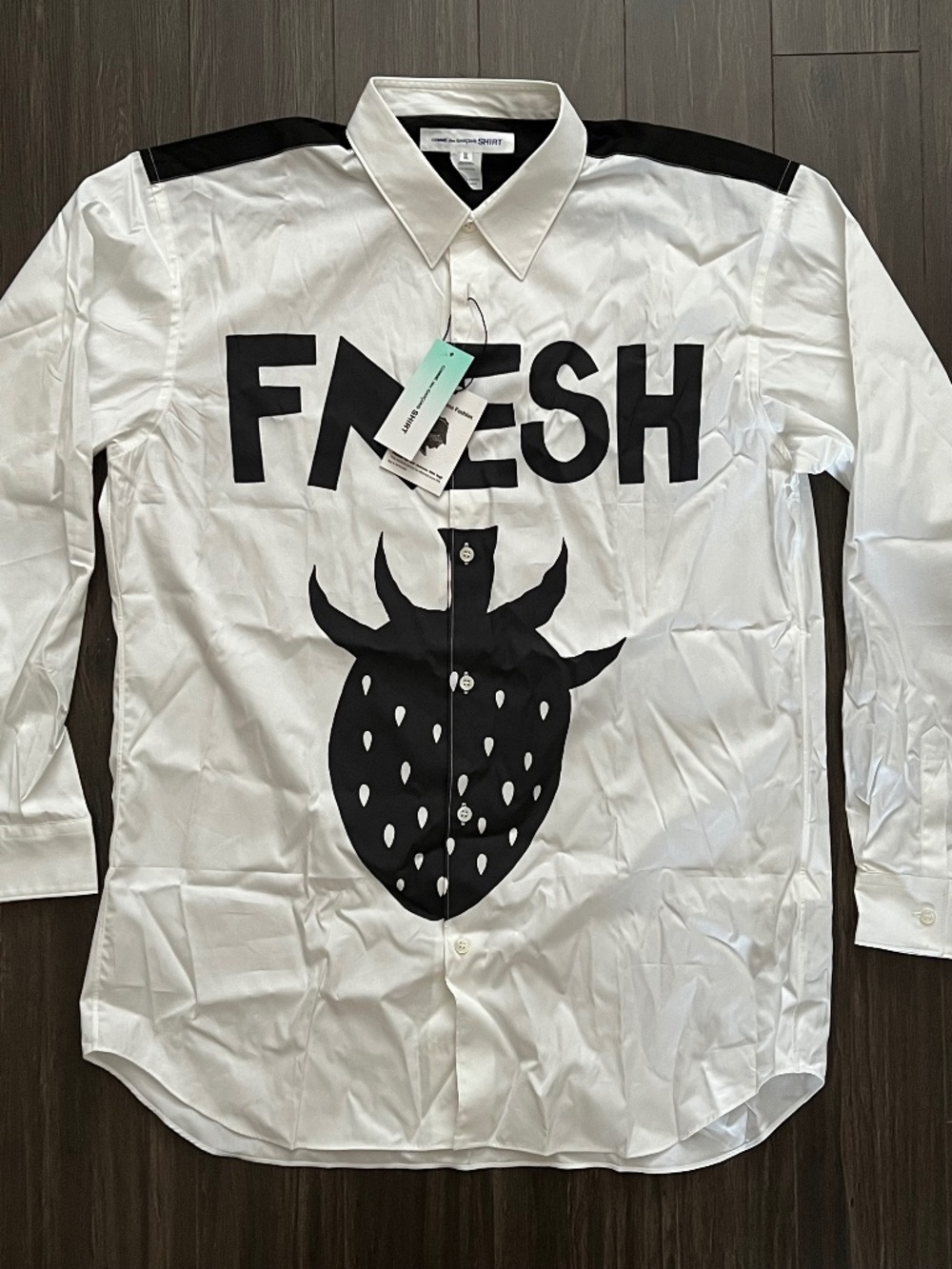 Comme des Garcons Shirt Strawberry XL